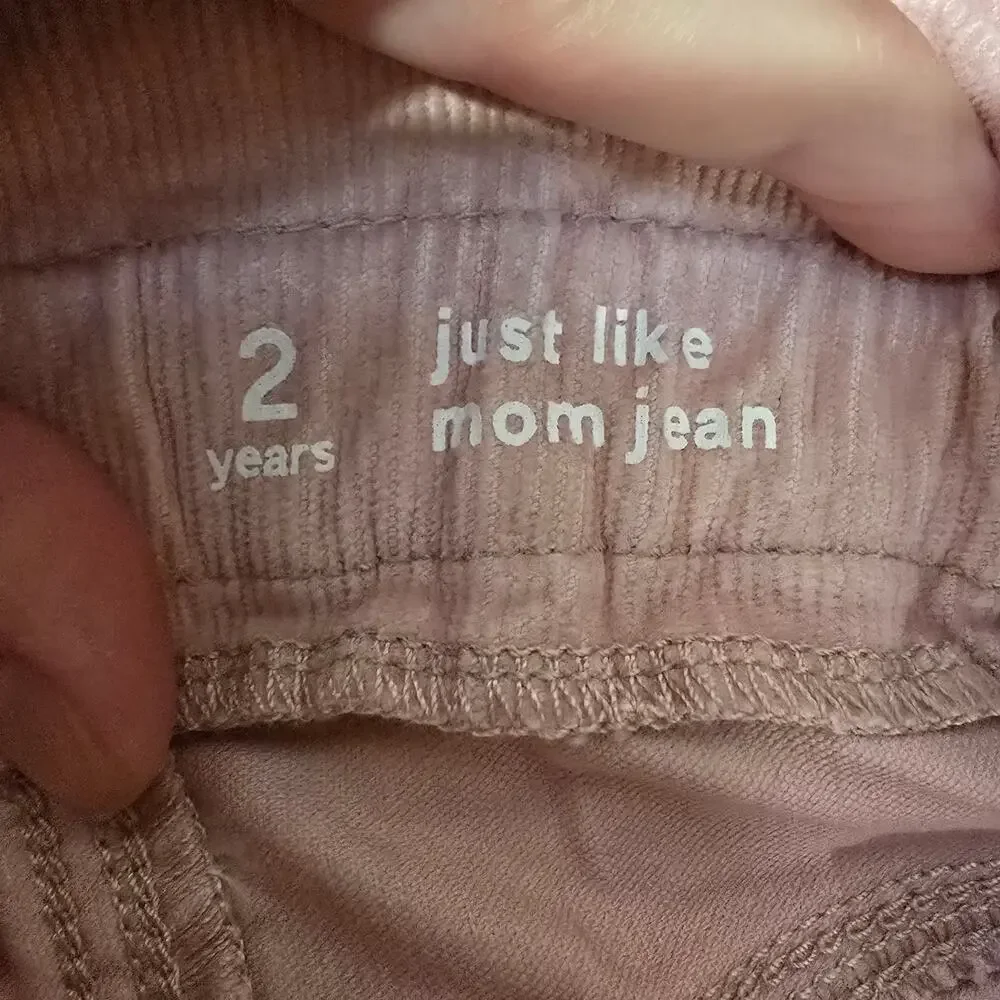 Toddler Girl Baby Baby Gap Just Like Mon Jean Pink Corduroy Pants | Size 2